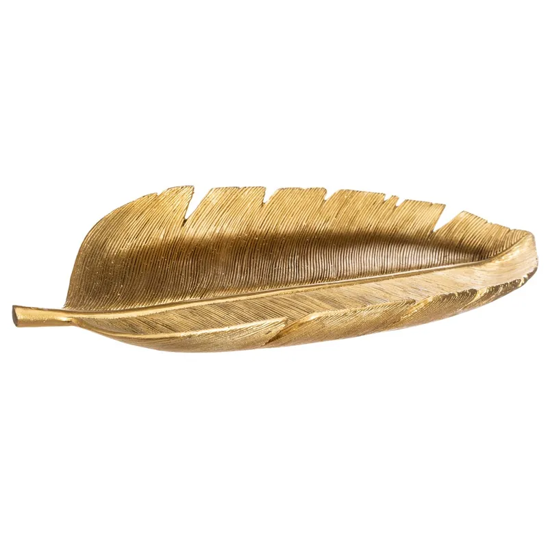 Πιατέλα Διακόσμησης (39x18) A-S Χρυσό Leaves 162625