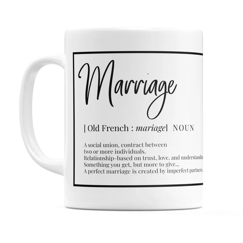 What is Marriage - Κούπα - Λευκό - Απλή