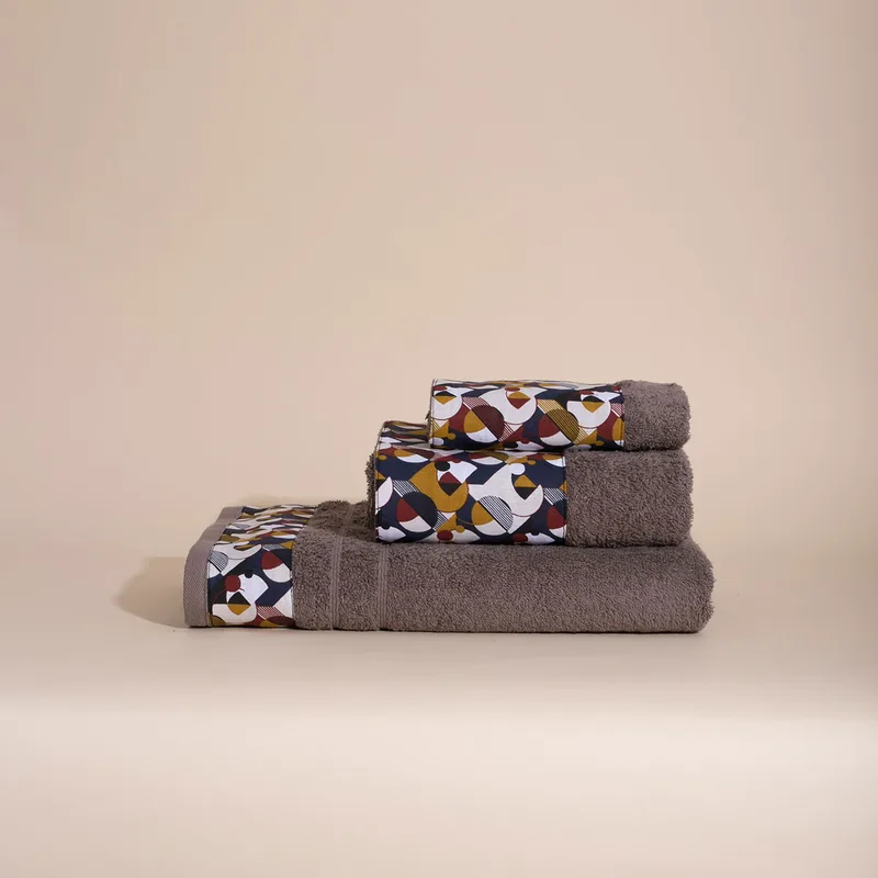 Πετσέτες Μπάνιου (Σετ 3τμχ) White Fabric Lewis Μπεζ 550gsm