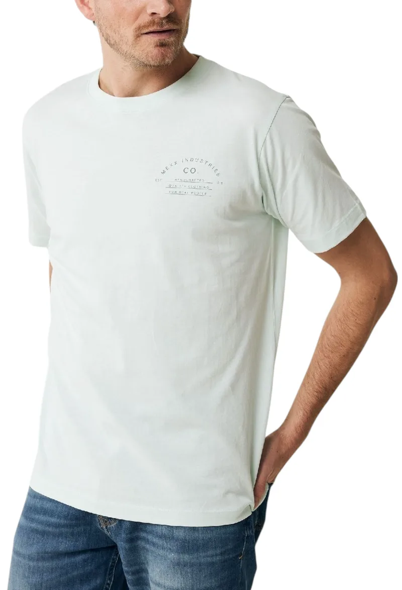 Μπλούζα Κοντομάνικη Mexx T-shirt with chest print SS MF007808041M-Mint Green Ανδρικό