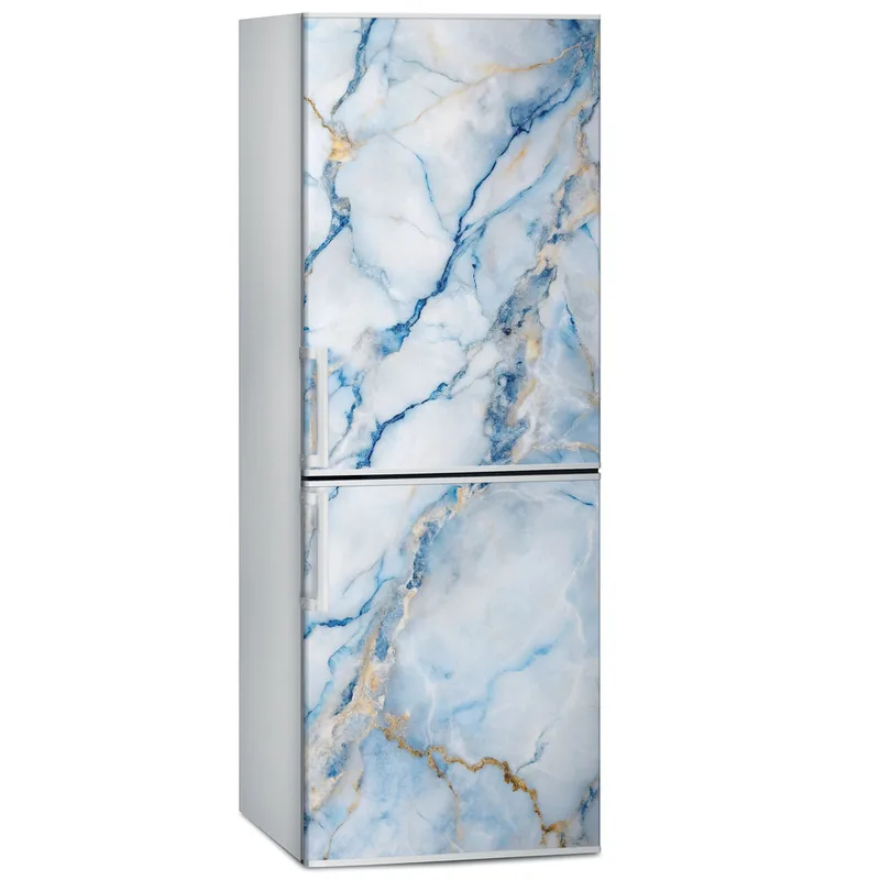 Αυτοκόλλητο ψυγείου BLUE AND WHITE MARBLE