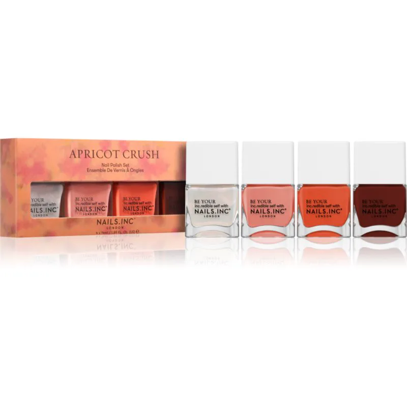 Nails Inc. Apricot Crush Σετ βερνίκι νυχιών