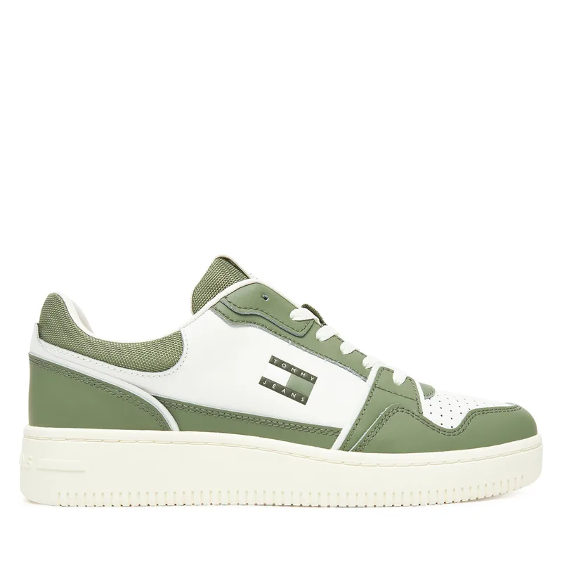 Αθλητικά Tommy Jeans Tjm Retro Basket EM0EM01610 Λευκό