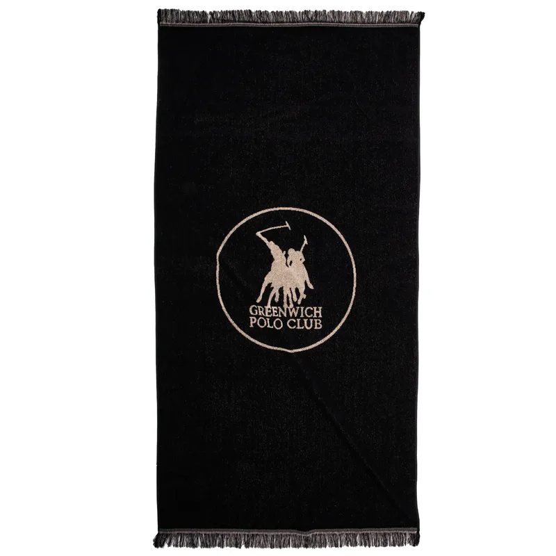 Greenwich polo club πετσετα θαλασσησ 90χ180 essential 5239 black