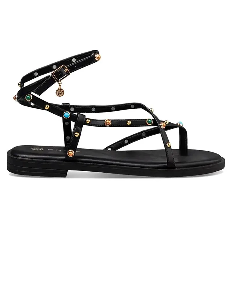 ENVIE ΓΥΝΑΙΚΕΙΑ ΣΥΝΘΕΤΙΚΑ ΠΕΔΙΛΑ ΦΛΑΤ E96-23304-BLACK Black