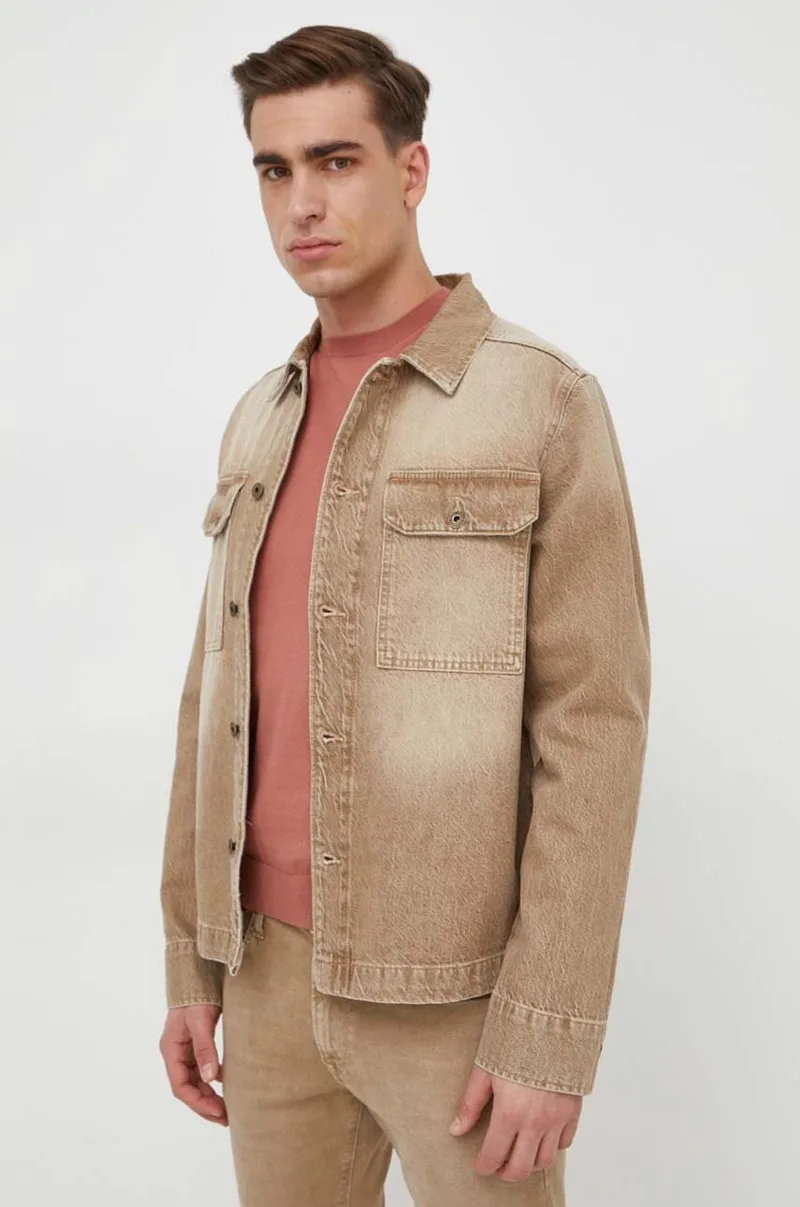 Τζιν πουκάμισο Pepe Jeans Enzo ENZO COLOUR