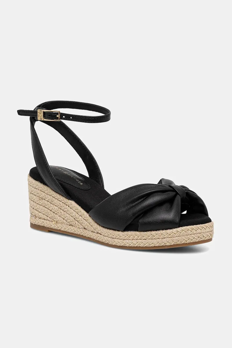 Tommy Hilfiger Πέδιλα Tommy Hilfiger TH BOW MID CORK WEDGE