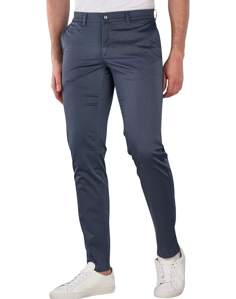 BRAX Flat-front/chinos, stretch cotton 07-3842-23 SteelBlue