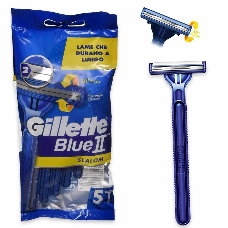 Gillette blue ii slalom 5 pieces