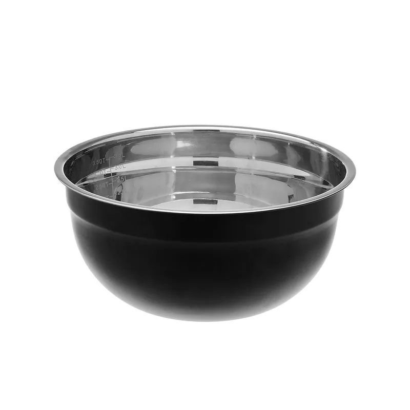 Μπωλ Aναμείξης Ανοξείδωτο Μαύρο Estia 26x26x11εκ. 01-15244 (Υλικό: Ανοξείδωτο, Χρώμα: Μαύρο) - estia - 01-15244