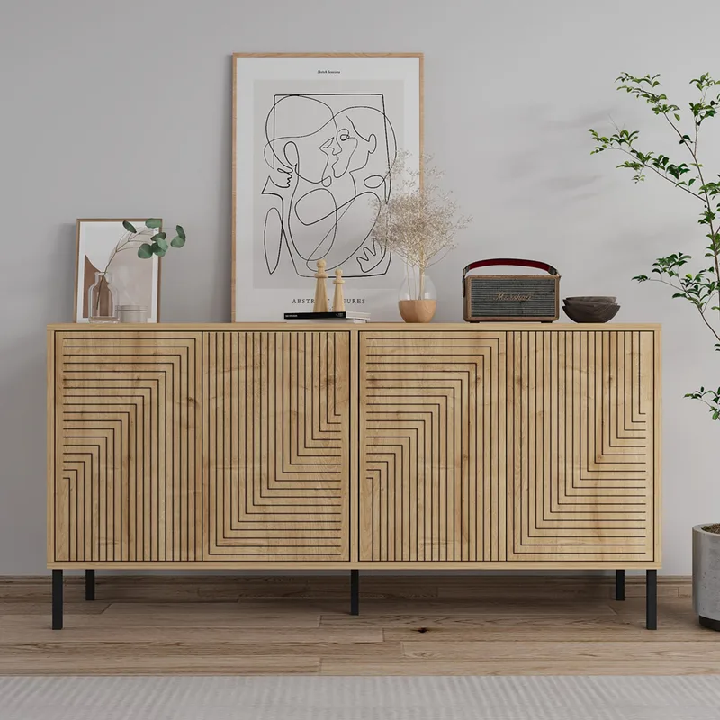 Κονσόλα Evolet - Sapphire Oak 327Ods1346 (150x75x36 cm)