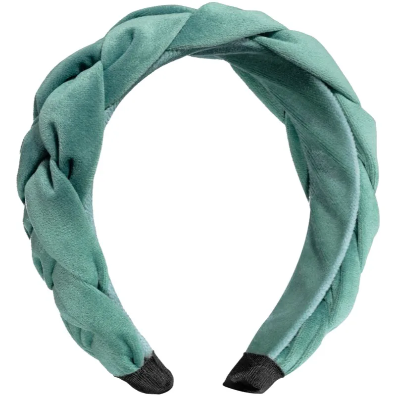 Notino Grace Collection Braided velvet headband στέκα 1 τμχ