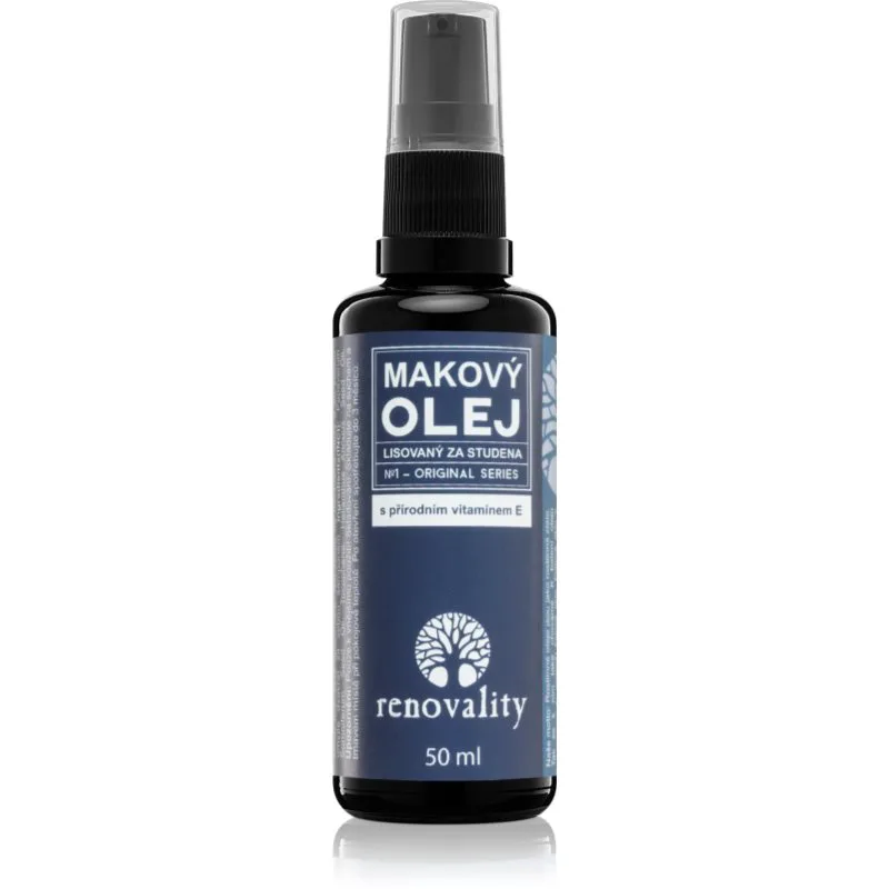 Renovality Original Series Poppy seed oil with natural vitamin E λάδι προσώπου για όλους τους τύπους επιδερμίδας 50 ml