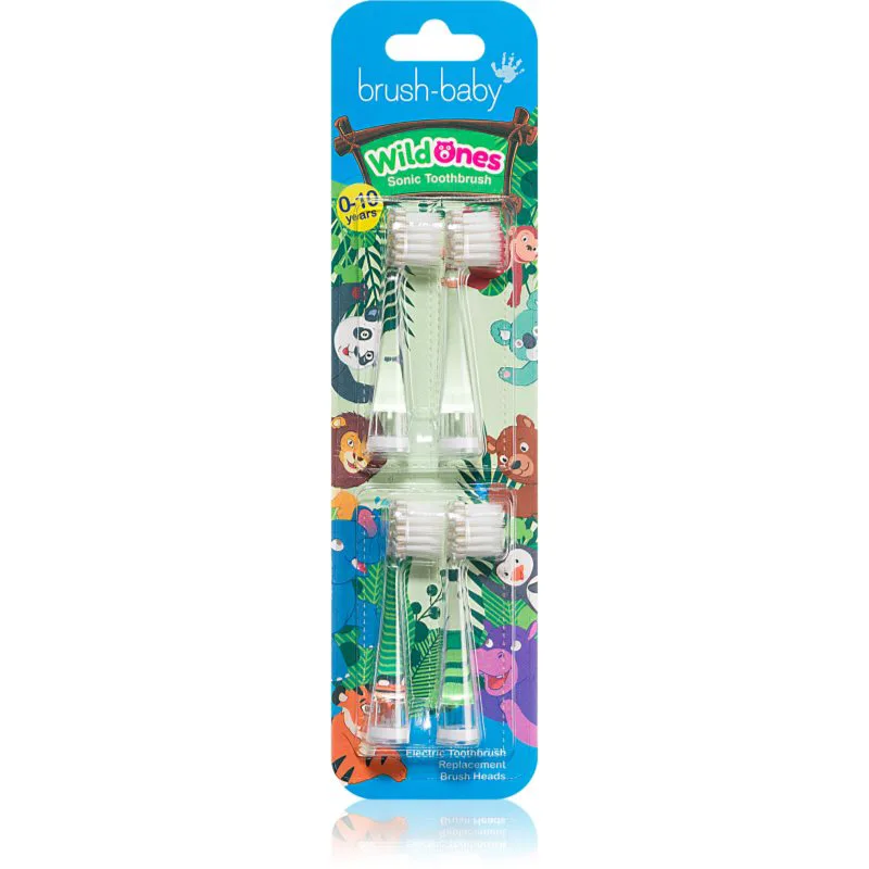 Brush Baby WildOnes Brush Heads ανταλλακτική κεφαλή 4 τμχ