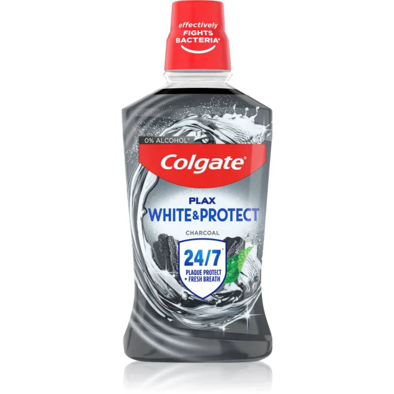 Colgate Plax Charcoal στοματικό διάλυμα κατά της οδοντικής πλάκας και για υγιή ούλα χωρίς αλκοόλ 500 ml