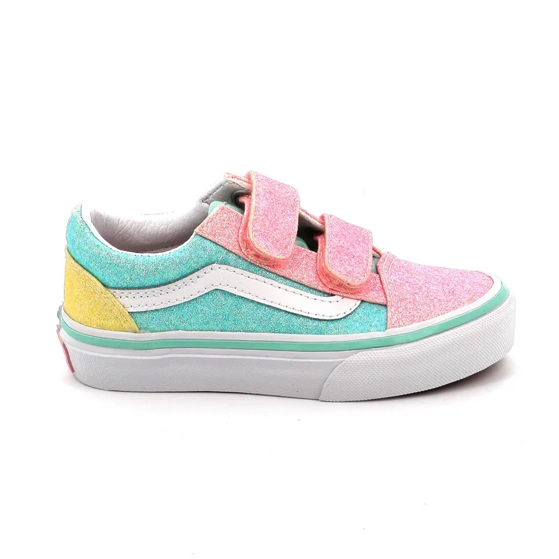 Παιδικό Χαμηλό Casual για Κορίτσι Vans Old Skool V Χρώματος Πολύχρωμο Γκλίτερ VN000CYAZQP1