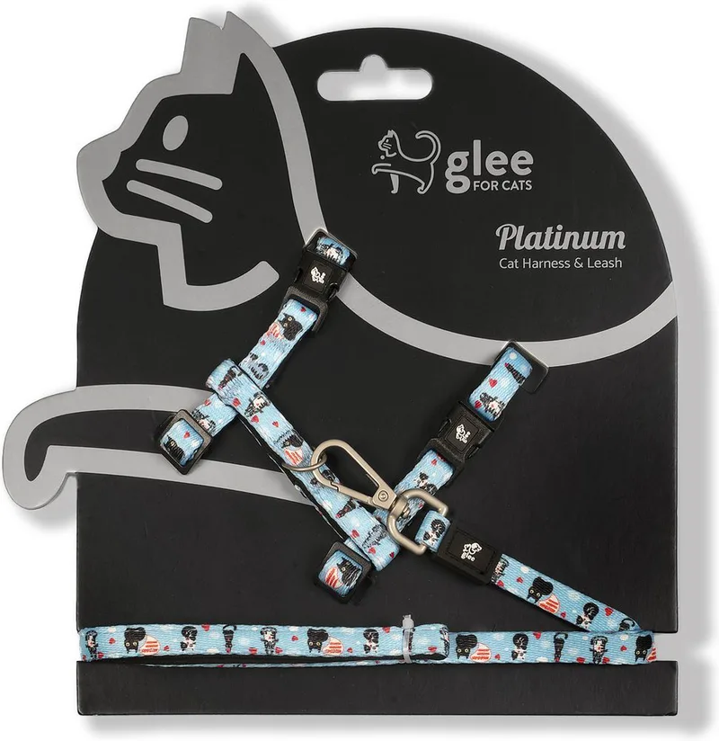 ΣΕΤ ΓΑΤΑΣ GLEE PLATINUM MEOW CATS ΜΕ ΟΔΗΓΟ - ΣΑΜΑΡΑΚΙ ONE SIZE