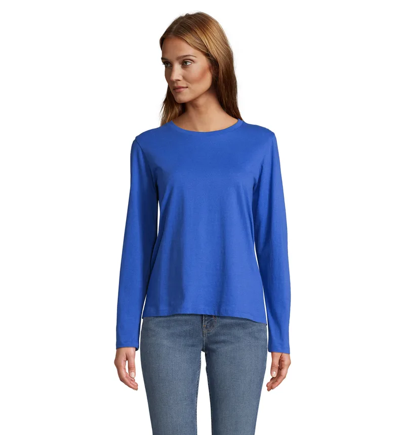 Γυναικείο μακρυμάνικο T-shirt Sol's Monarch Women - 04443 Royal Blue