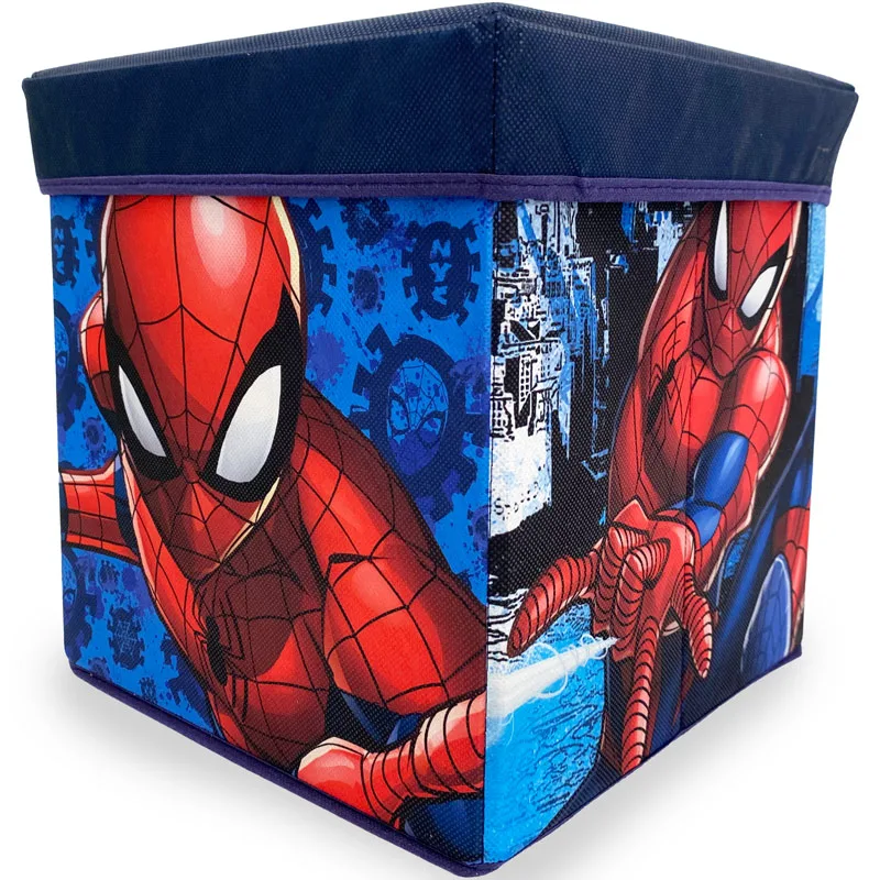 Παιδικό Σκαμπό Με Αποθηκευτικό Χώρο 30x30 Dimcol Spiderman 09 Blue