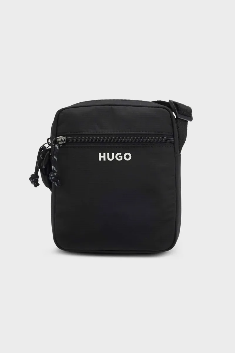 Hugo Boss ανδρικό τσαντάκι crossbody με λογότυπο "Everett" - 50563508 Μαύρο