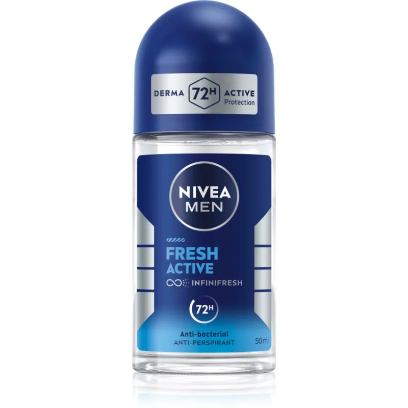 Nivea Men Fresh Active αντιιδρωτικό μπίλια για άντρες 50 ml