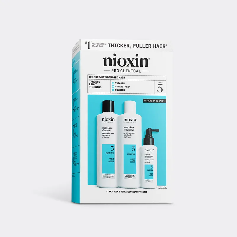Nioxin System 3 Densifying Treatment Kit for Colored and Slightly Light Hair 350ml