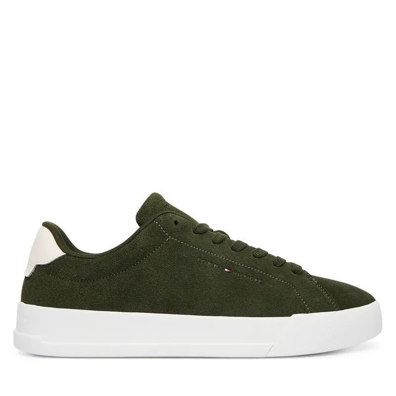 Αθλητικά Tommy Hilfiger Th Court Core Suede FM0FM05716 Πράσινο
