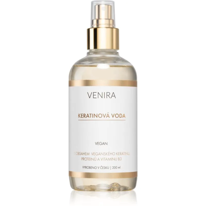 Venira Keratin Hair Water φροντίδα μαλλιών χωρίς ξέβγαλμα με άρωμα Floral-Citrus 200 ml