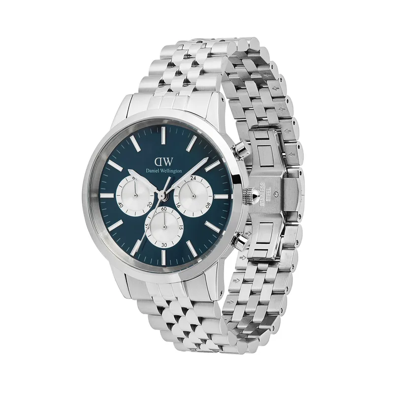 Ρολόι Daniel Wellington Iconic Chronograph DW00100874 Ασημί