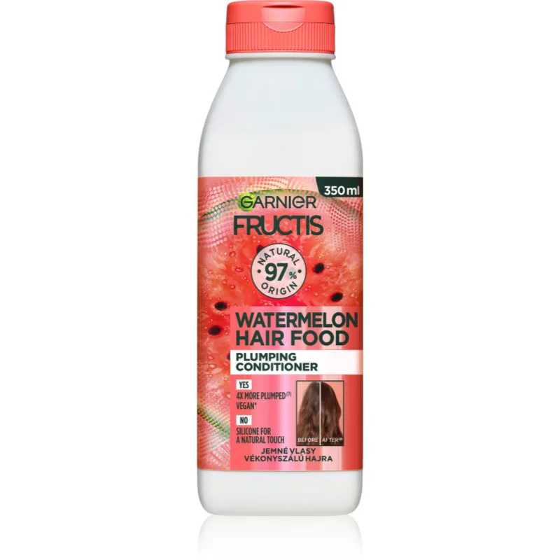 Garnier Fructis Watermelon Hair Food κοντίσιονερ για όγκο λεπτών μαλλιών 350 ml