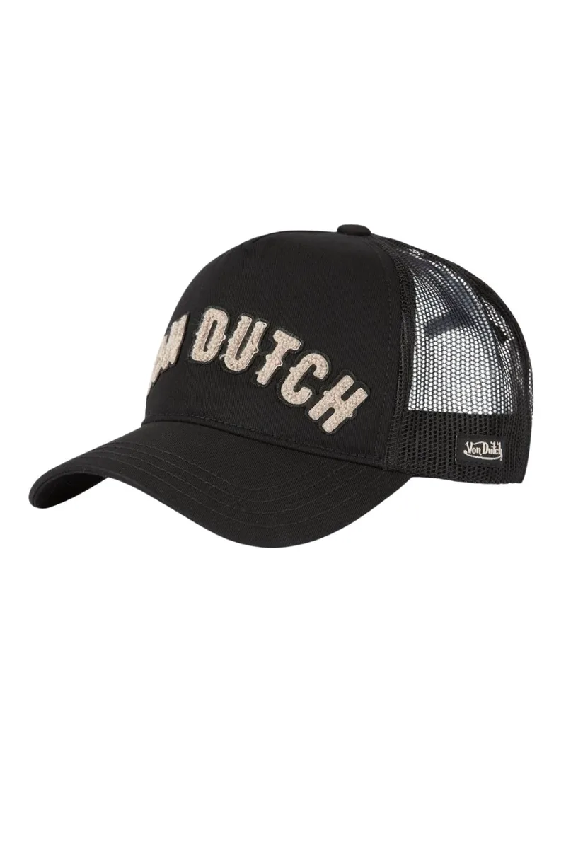 VON DUTCH UnisexTrucker Καπέλο - Μαύρο -VD/0/CAS3/BUCKL/NC-BLACK
