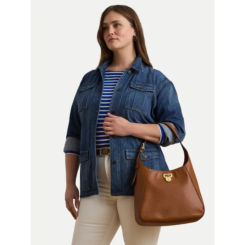 Τσάντα LAUREN RALPH LAUREN Large Tanner Shoulder Bag 431956790001 Καφέ