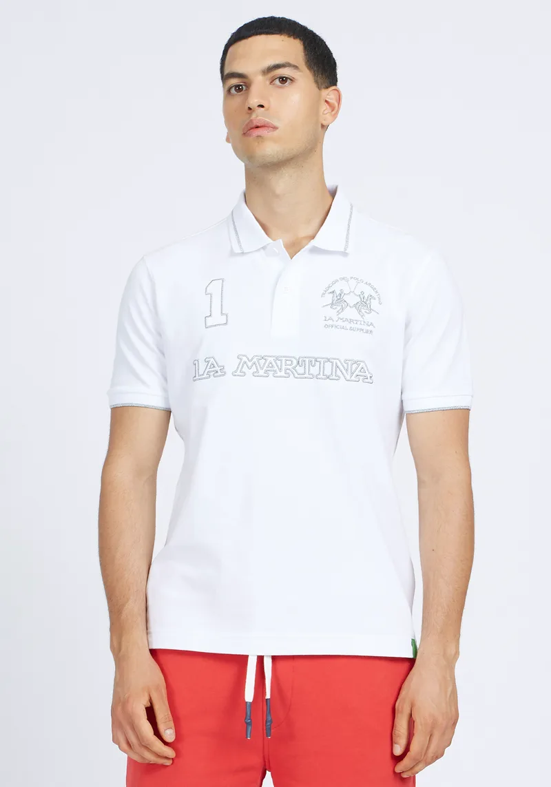 La Martina Polo της σειράς Man Polo - VMP306 PK001 B0621 Optic White