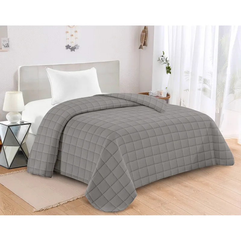 Κουβερλι Καπιτονε Μονο 160X240 Adam Home Antel Grey