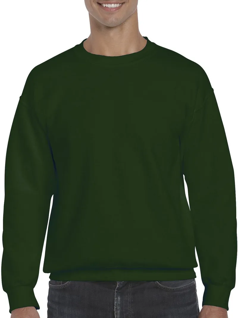 Φούτερ Crewneck 12000 Gildan DryBlend Forest Green
