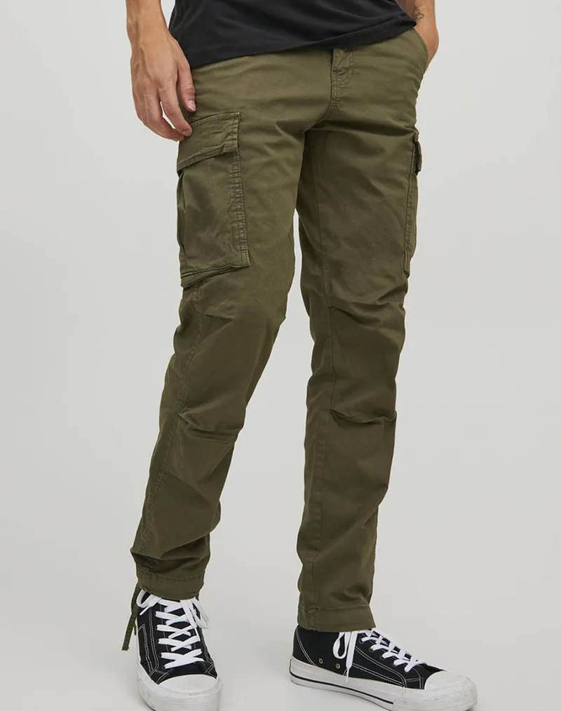 JACK&JONES JPSTACE JJTUCKER CARGO AMA NOOS 12216664-Olive NightSOLID Olive