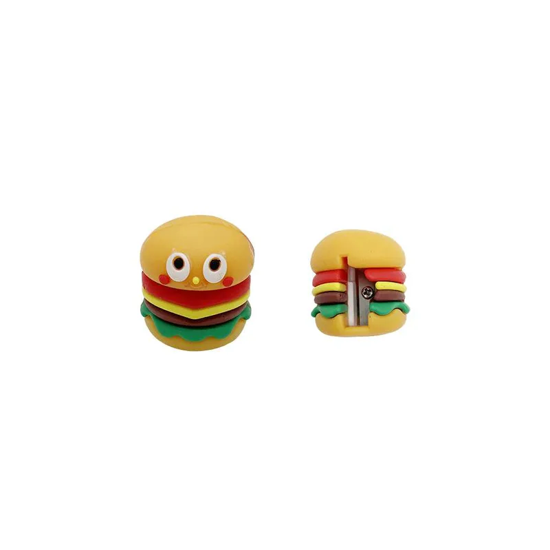 Metron Kids Ξύστρα Μονή Πλαστική με Σχέδιο Burger (τυχαία επιλογή χρώματος)