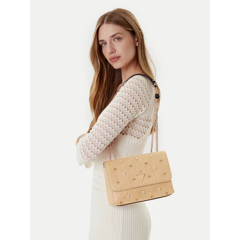 Τσάντα Guess Giully II HWWE96 73200 Μπεζ