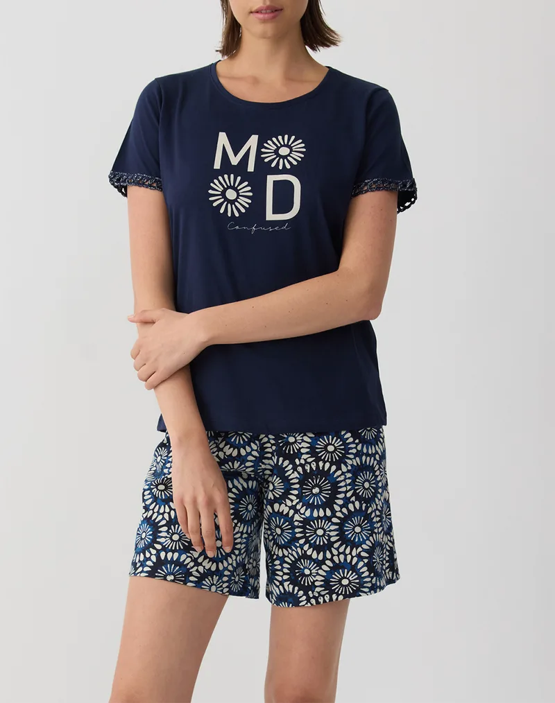 MINERVA ΠΥΖ.ΓΥΝ.ΚΜ-L/SHORTS BOHEME 90-53214-200 DarkBlue