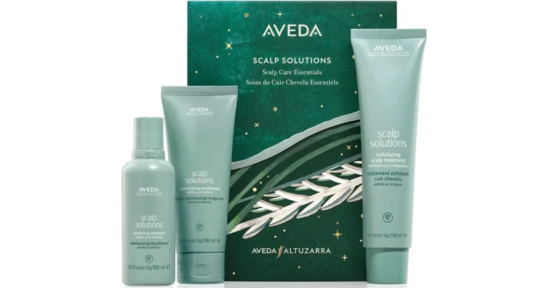 Aveda Holiday Scalp Solutions Exfoliating Essentials 3pcs Density Free Hair Gift Box