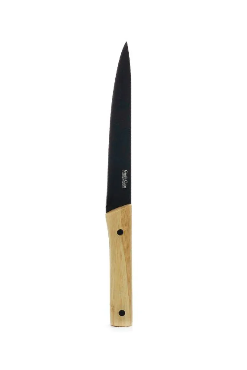 Μαχαιρι Ανοιξειδωτο Με Λαβη Απο Ξυλο Bamboo Μονόχρωμο GTR