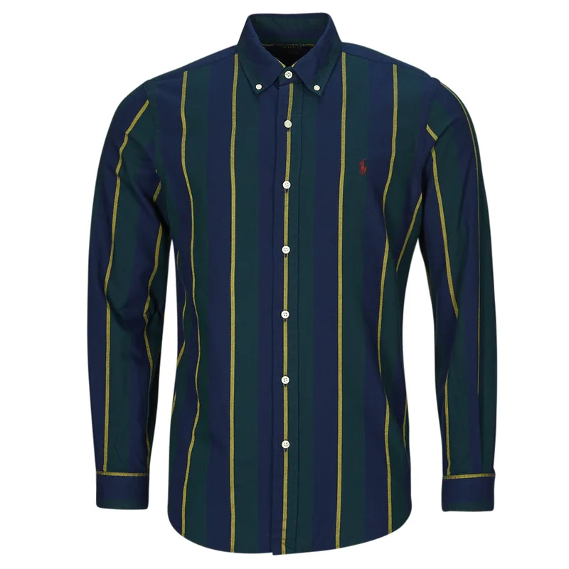 Πουκάμισο με μακριά μανίκια Polo Ralph Lauren CHEMISE COUPE DROITE EN OXFORD LEGER