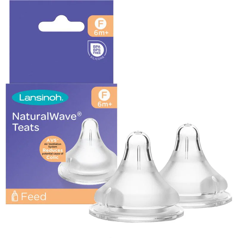 Lansinoh NaturalWave θηλή μπιμπερό Fast 2 τμχ