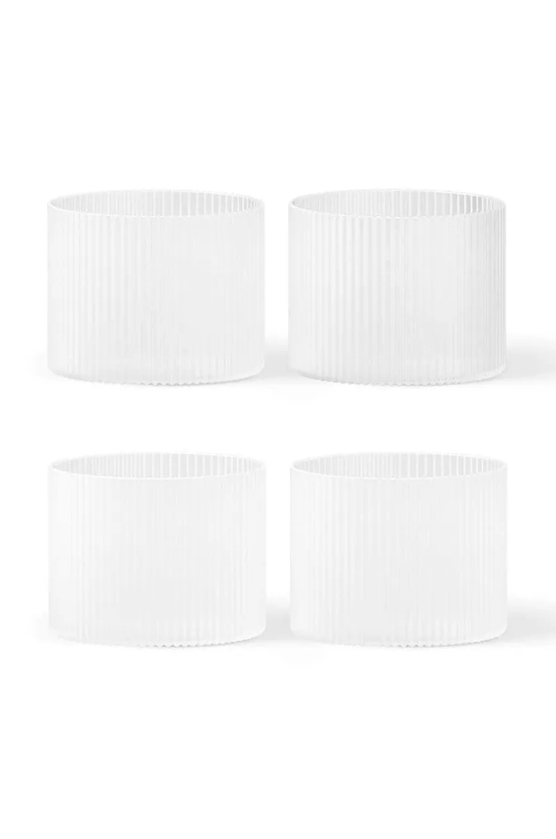 Σετ ποτηριών ferm LIVING Ripple Low Glasses 200 ml 4-pack