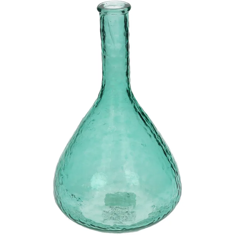 Βάζο ArteLibre Πετρόλ Ανακυκλωμένο Γυαλί 15.2x15.2x25.4cm