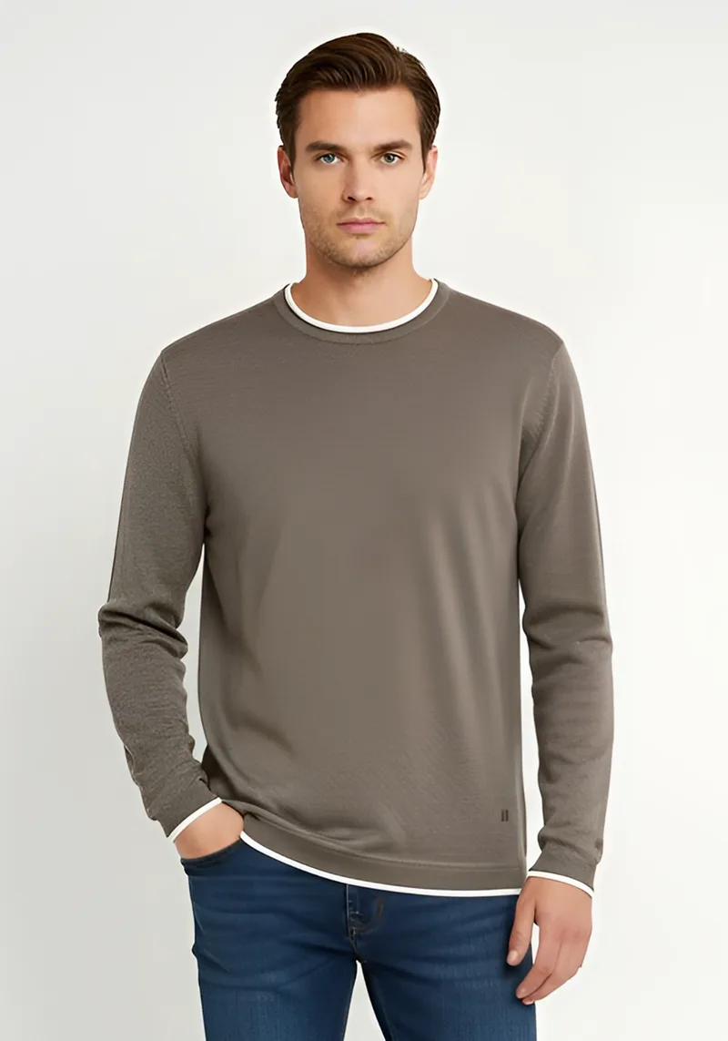 Hamaki Ho Pullover της σειράς Basic - MI3162H FME Brown