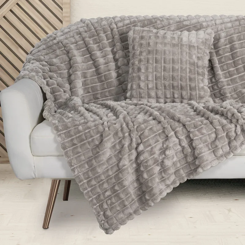 Κουβέρτα Καναπέ-Ριχτάρι 130x170 Das Home 1359 Grey 130x170