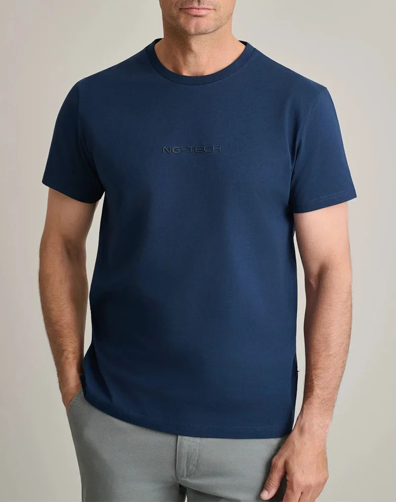 NAVY&GREEN ΜΠΛΟΥΖΑ ΛΑΙΜΟΚΟΨΗ 24MO.023/R-DARK BLUE DarkBlue