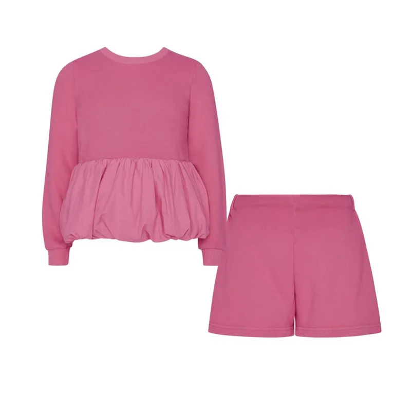 Σετ φούτερ κορίτσι two in a castle-T6725-Pink