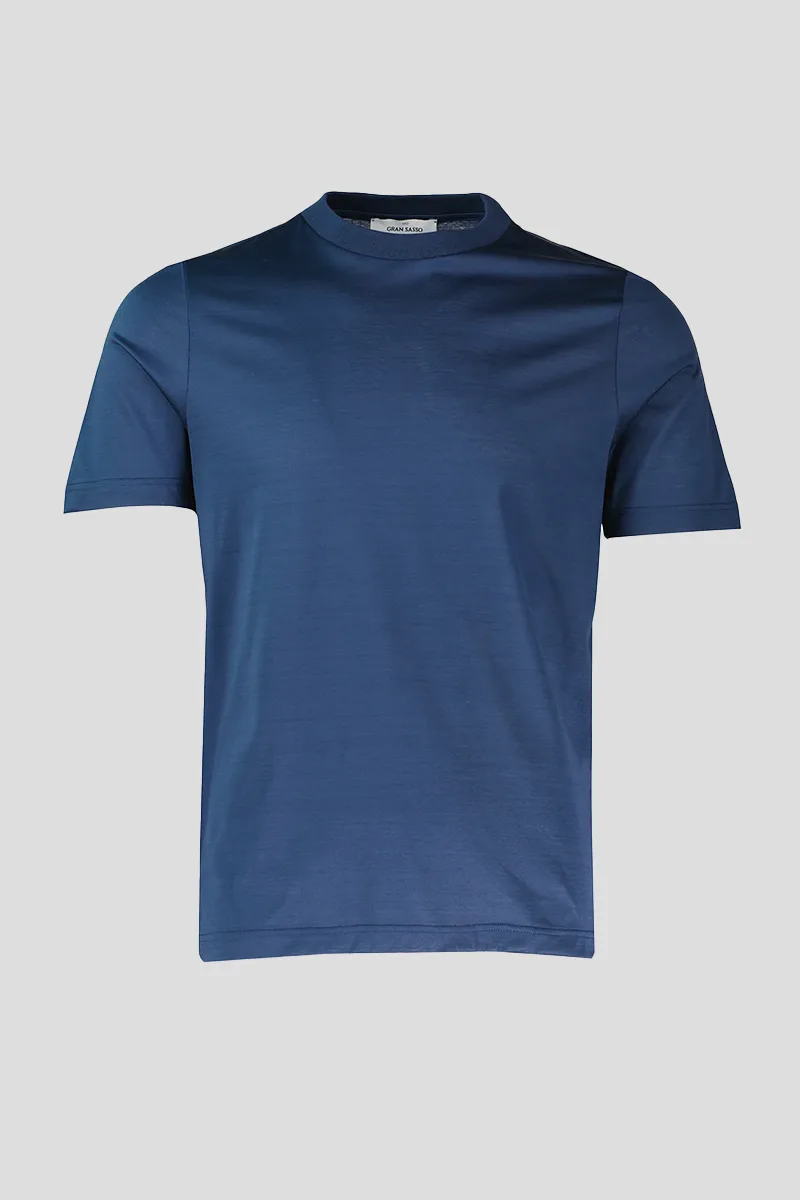GRAN SASSO Ανδρικό Μπλε Round Neck T-Shirt